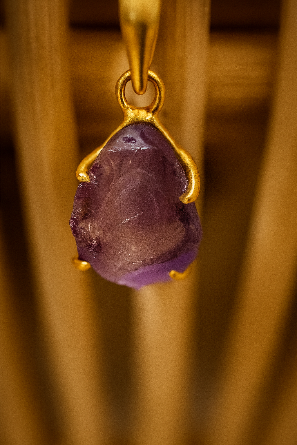 RAW AMETHYST NECKLACE – DIVINE ENERGY & INNER PEACE
