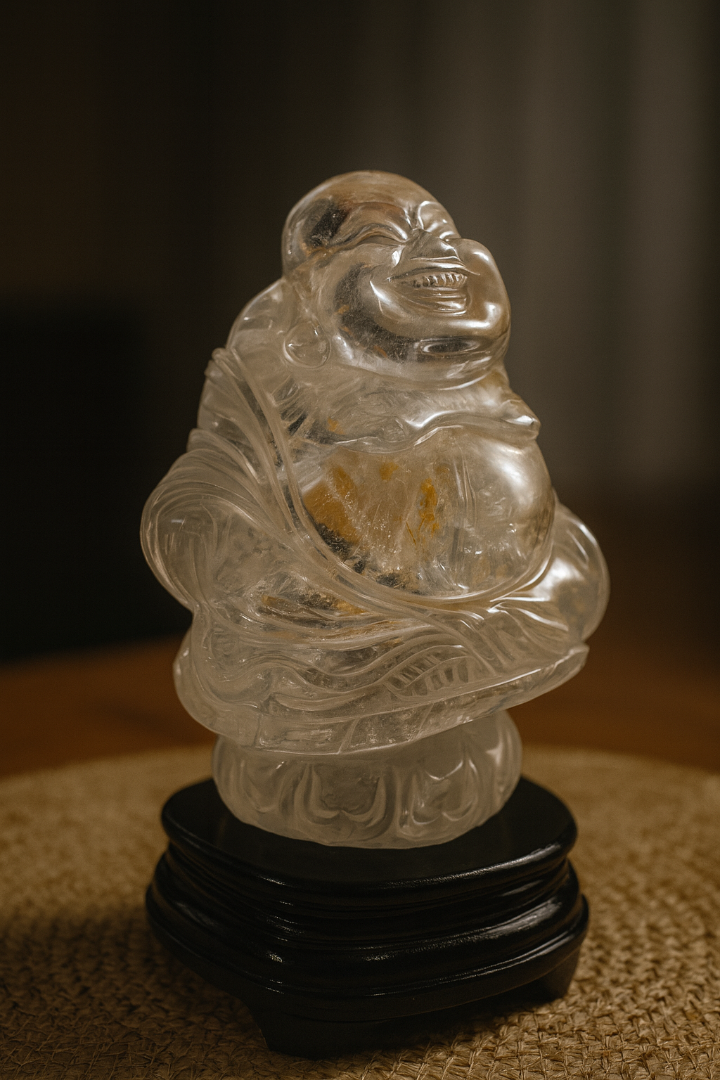 REAL QUARTZ BUDDHA – ABUNDANCE, PROTECTION & POSITIVE ENERGY