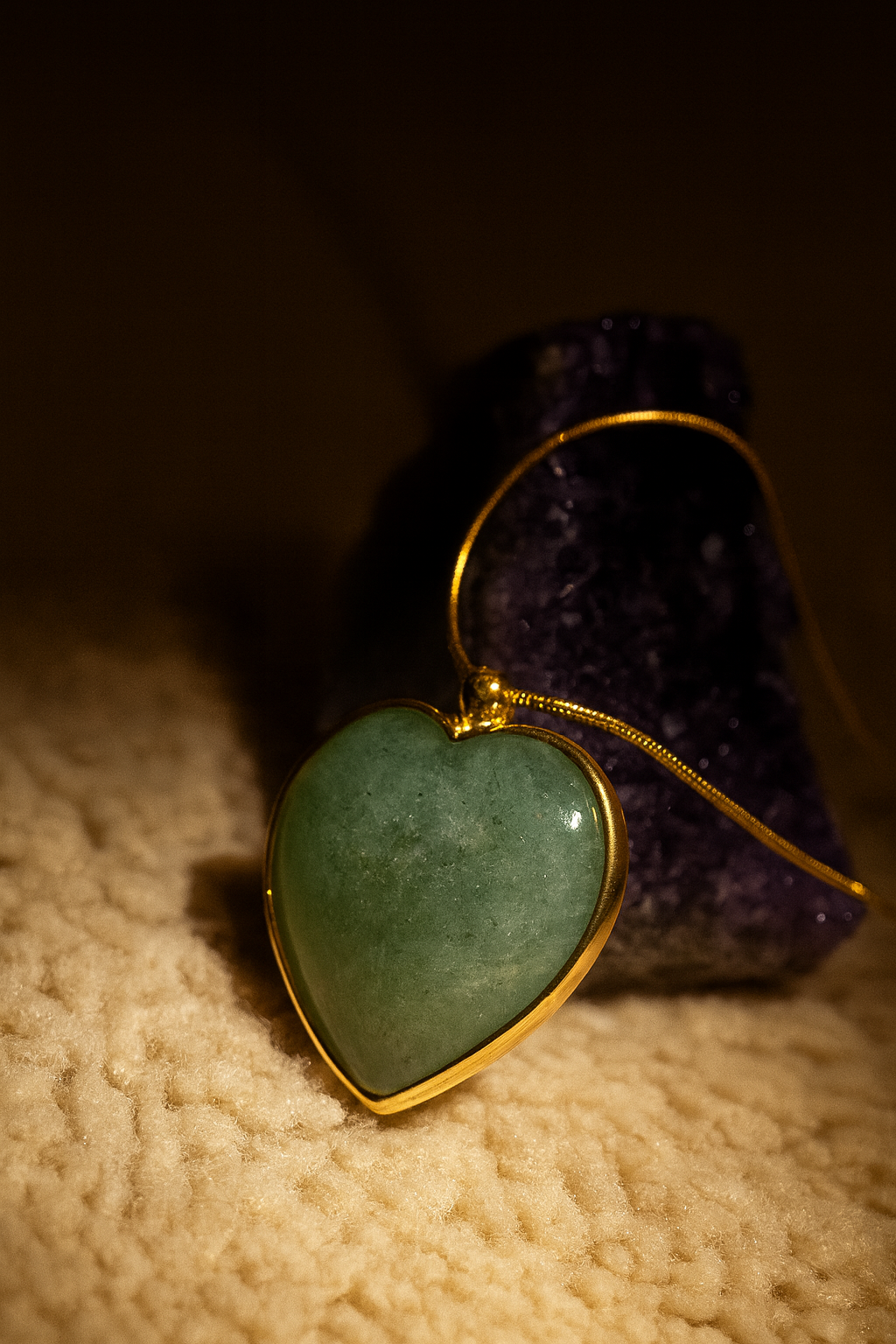 HEART OF ABUNDANCE – GREEN AVENTURINE NECKLACE