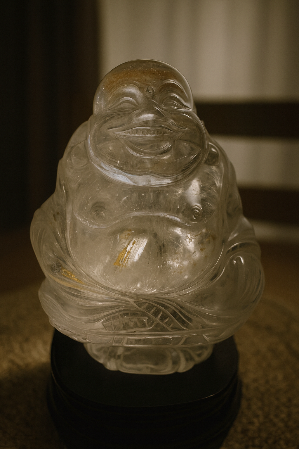 REAL QUARTZ BUDDHA – ABUNDANCE, PROTECTION & POSITIVE ENERGY