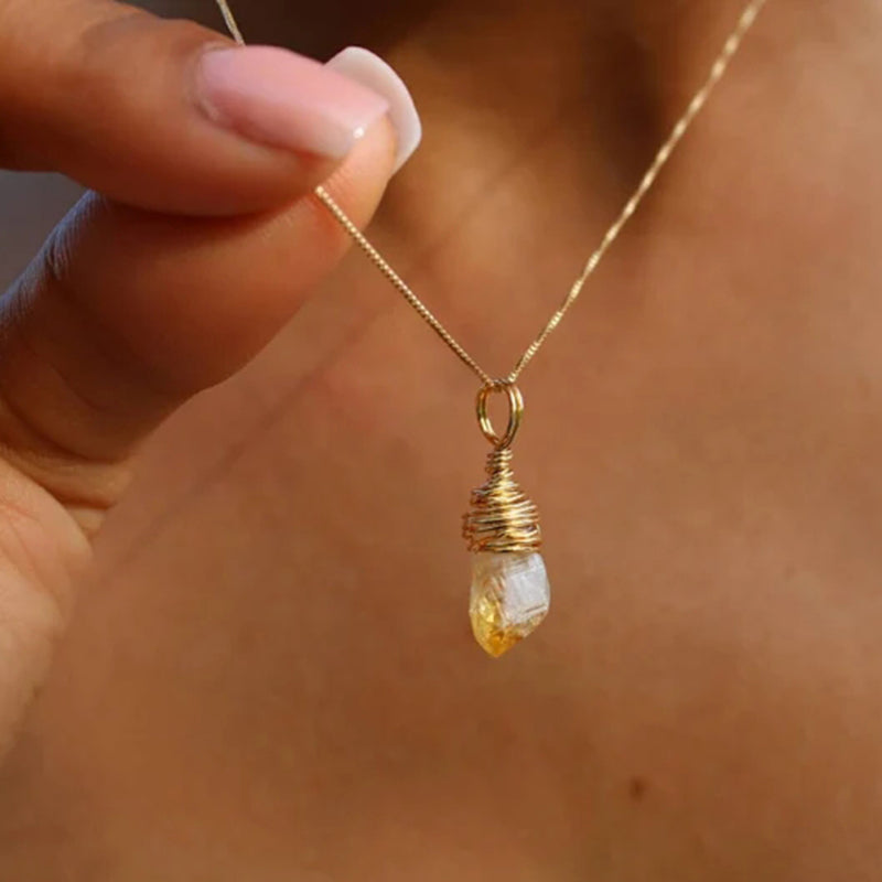 CITRINE BIRTHSTONE PENDANT – STONE OF ABUNDANCE & JOY