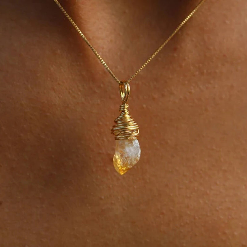CITRINE BIRTHSTONE PENDANT – STONE OF ABUNDANCE & JOY