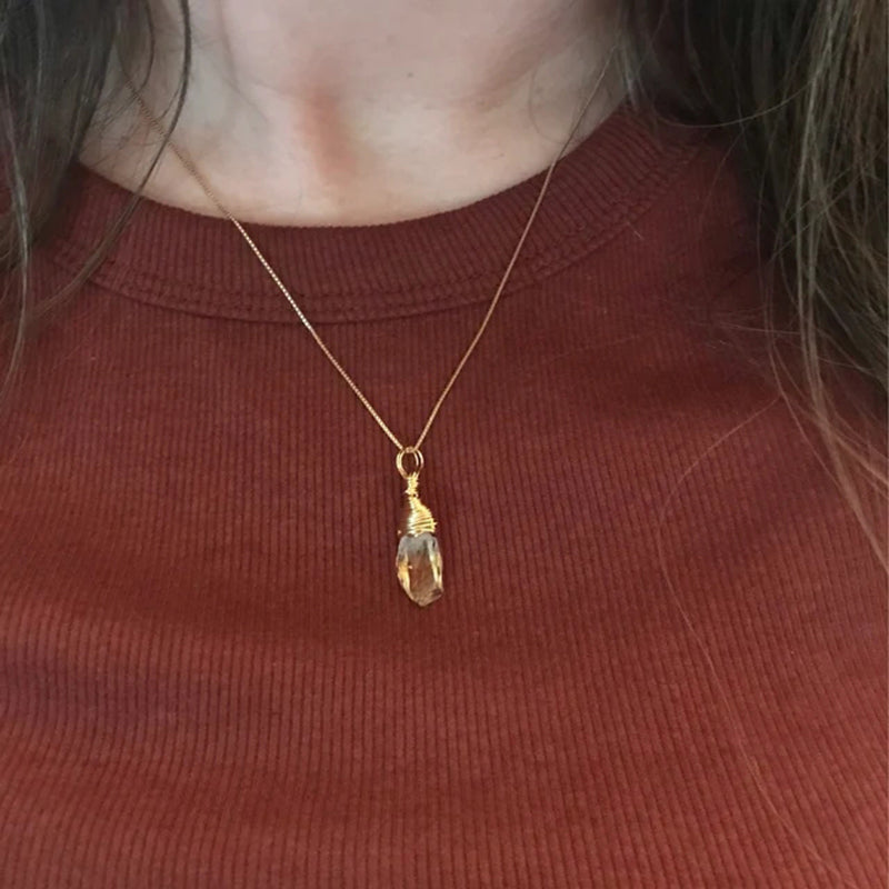 CITRINE BIRTHSTONE PENDANT – STONE OF ABUNDANCE & JOY