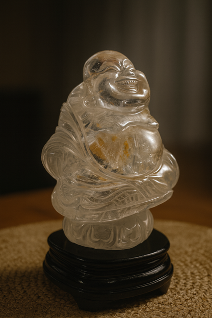 REAL QUARTZ BUDDHA – ABUNDANCE, PROTECTION & POSITIVE ENERGY