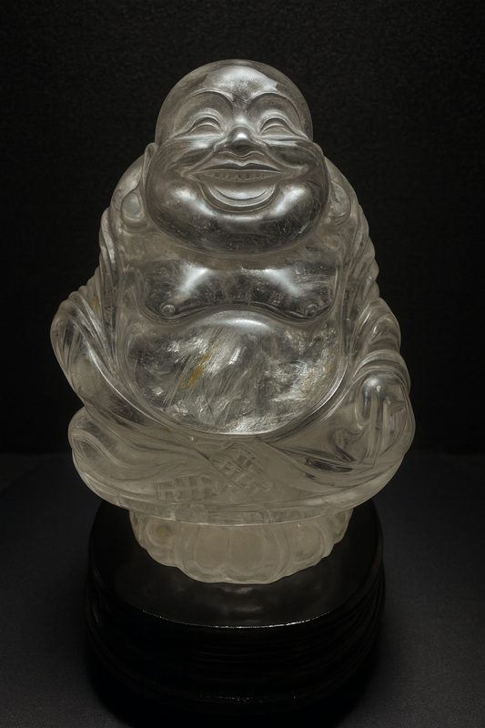 REAL QUARTZ BUDDHA – ABUNDANCE, PROTECTION & POSITIVE ENERGY