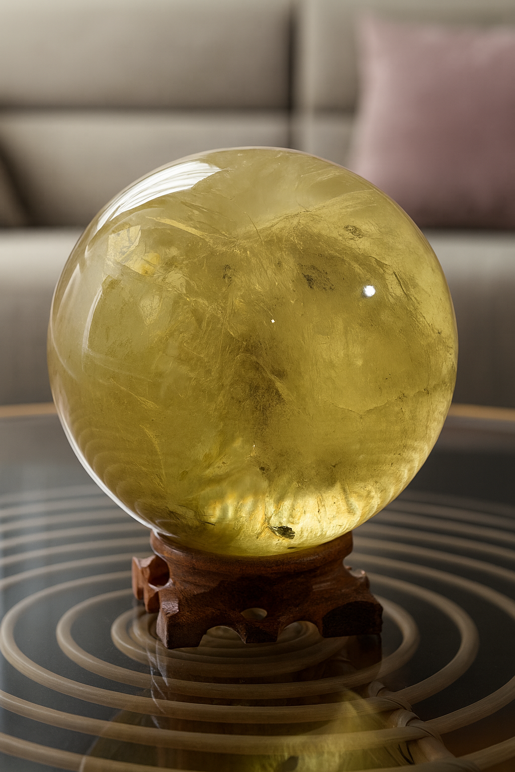 The Stone of Abundance- Natural Citrine Sphere