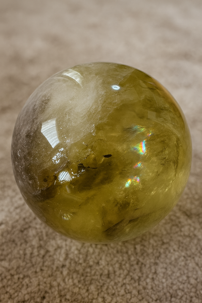 The Stone of Abundance- Natural Citrine Sphere