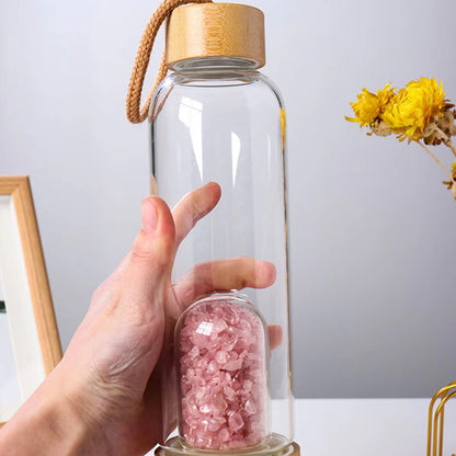 CRYSTAL INFUSED WATER BOTTLE- BALANCE, ENERGY &  WELLNESS