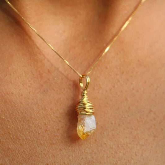 CITRINE BIRTHSTONE PENDANT – STONE OF ABUNDANCE & JOY